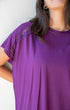 Women summer pajama set Purple Lace shirt + Pants